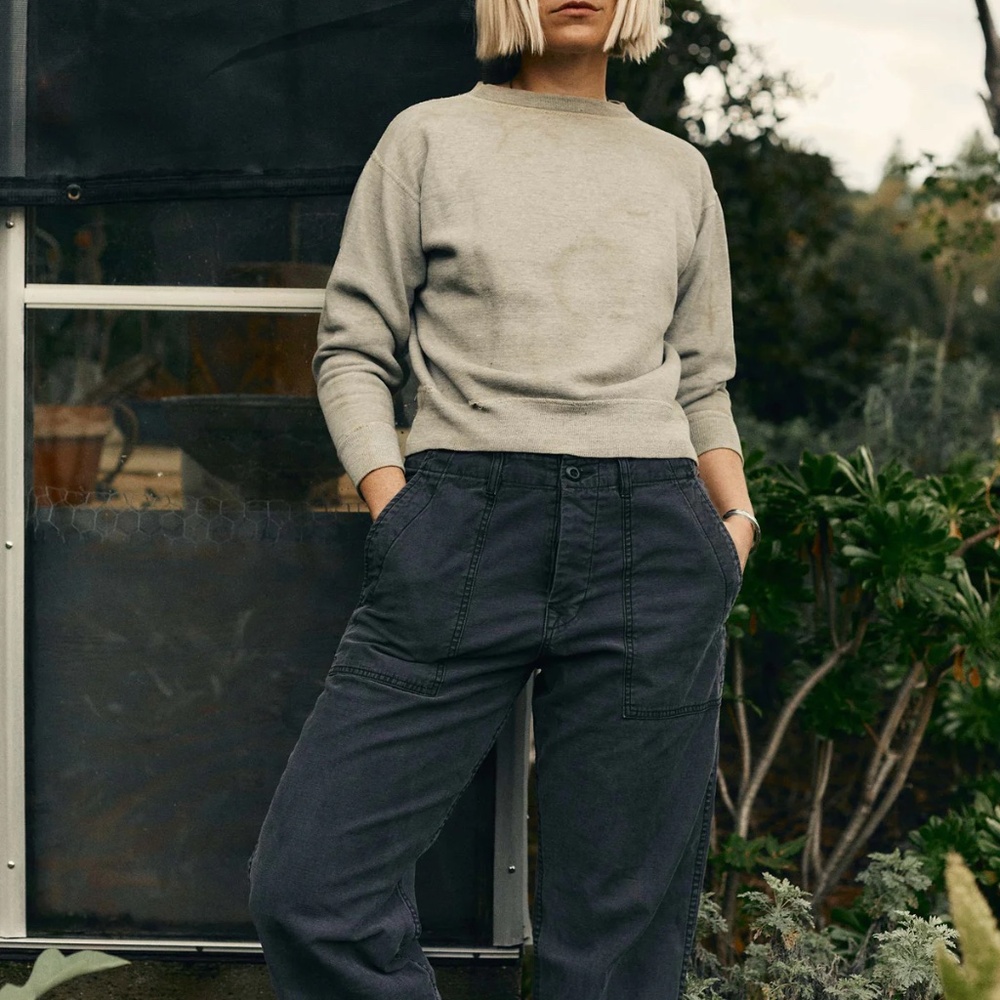 Imogene + Willie Pants Blake Military Trouser 100% Cotton Workwear Utility Sz M